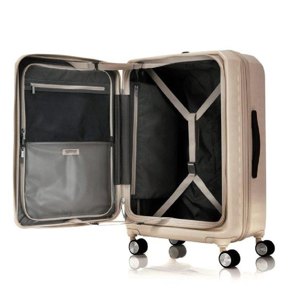 American Tourister Frontec Spinner Hard Luggage Trolley Bag, 54cm, HJ3X36007– Gold