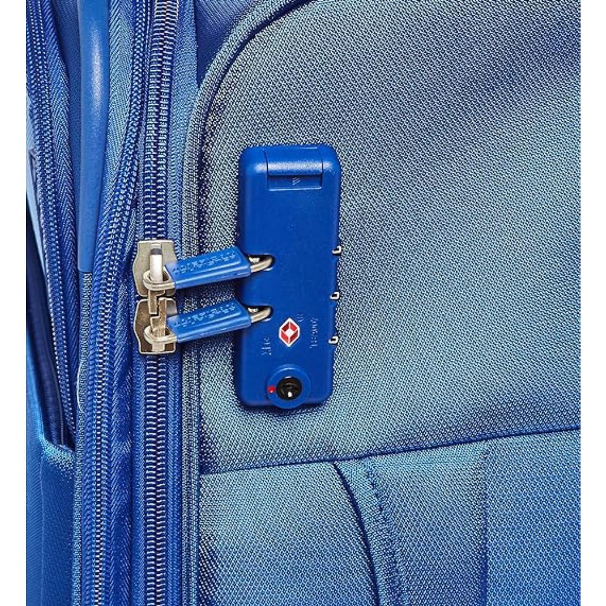حقيبة سفر ماجوريس بجوانب ناعمة وعجلات دوارة من  أمريكان توريستر (3 قطع)، 59+70+81 سم، LE1X01007– أزرق