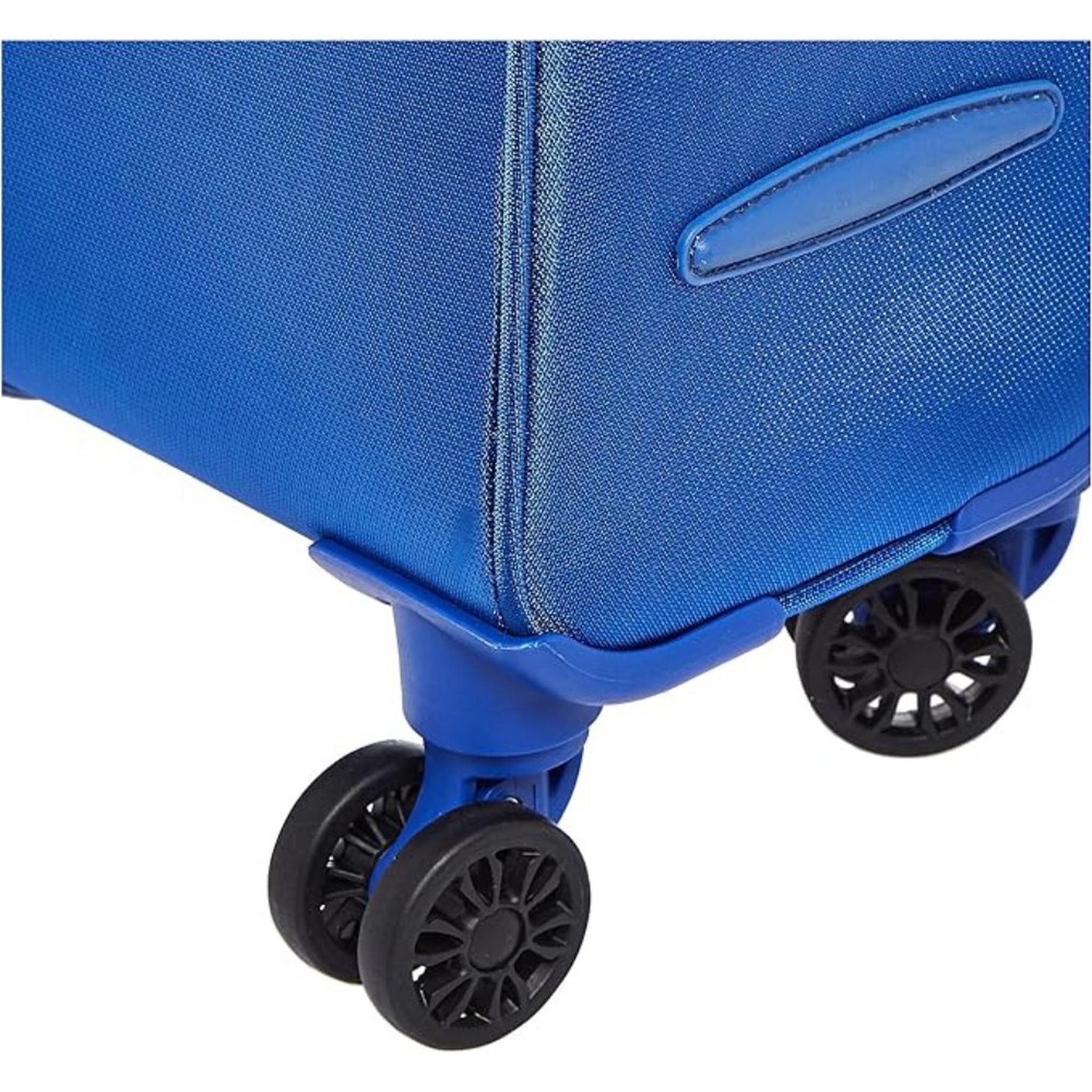 American Tourister Majoris Soft Cabin Luggage Trolley Bag (Set Of 3), 59+70+81CM, LE1X01007– Blue