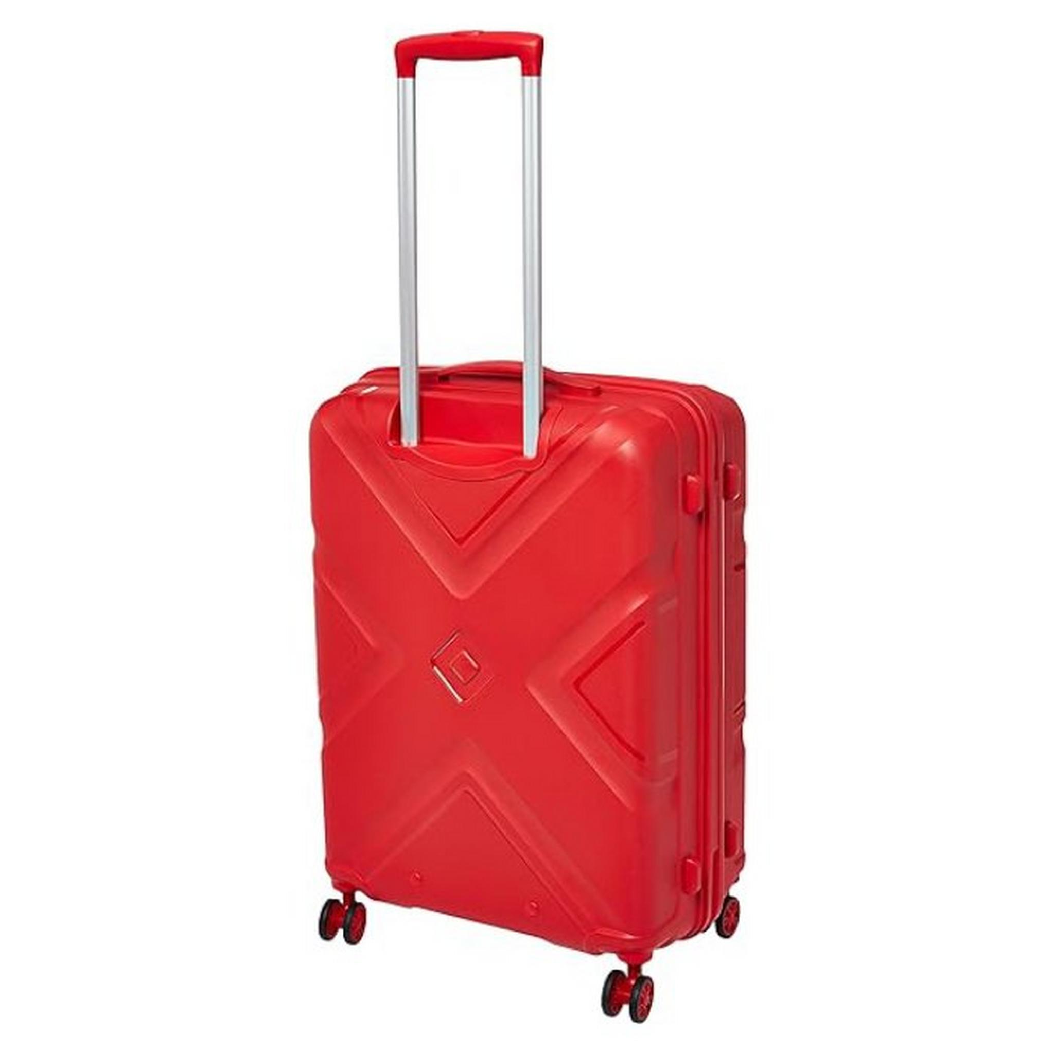حقيبة سفر كروس بجوانب صلبة وعجلات دوارة من أمريكان توريستر(3 قطع)، 79+68+55 سم، LE2X00104 – أحمر