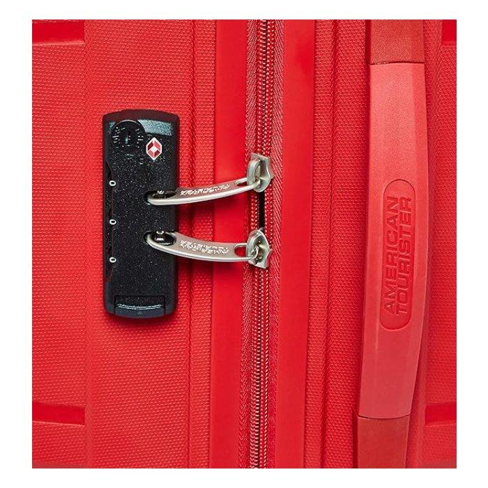 American Tourister Kross Hard Luggage Trolley Red Xcite