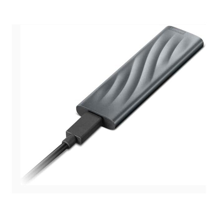 Lenovo PS8 Portable Hard Drive, 4TB SSD, GXB1M24162 - Silver