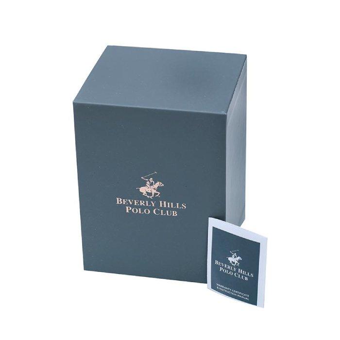 Beverly Hills Polo Club Men’s Watch, Analog, 44mm, Metal Strap, BP3407X.350 - Silver