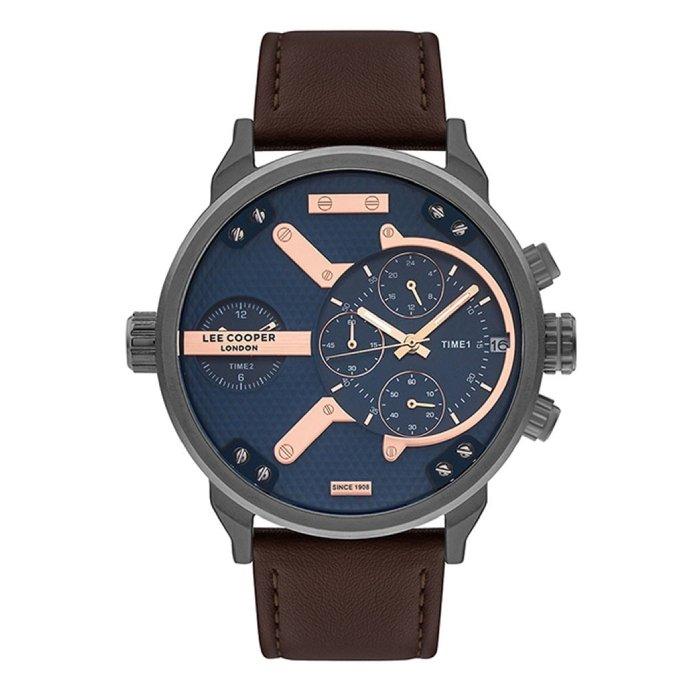 Lee Cooper Watch for Men, Multi Function, 50mm, Leather Strap, LC07491.061 – Brown
