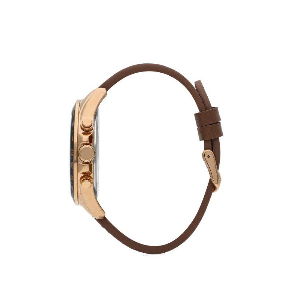 Lee Cooper Watch for Men, Multi Function, 46mm, Leather Strap, LC07598.434 – Brown