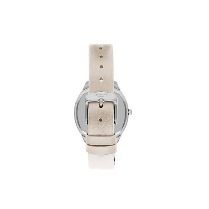 Lee Cooper Dial Watch for Women, Analog, 39mm, Leather Strap, LC07578.322 – Grey