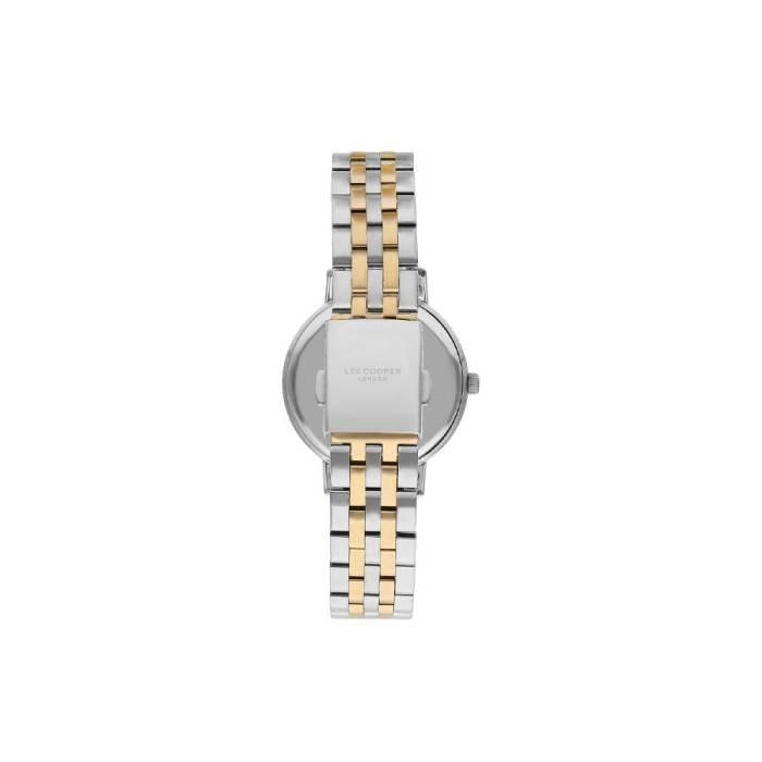 Lee Cooper Dial Watch for Women, Analog, 34mm, Metal Strap, LC07590.210 – Silver/Gold
