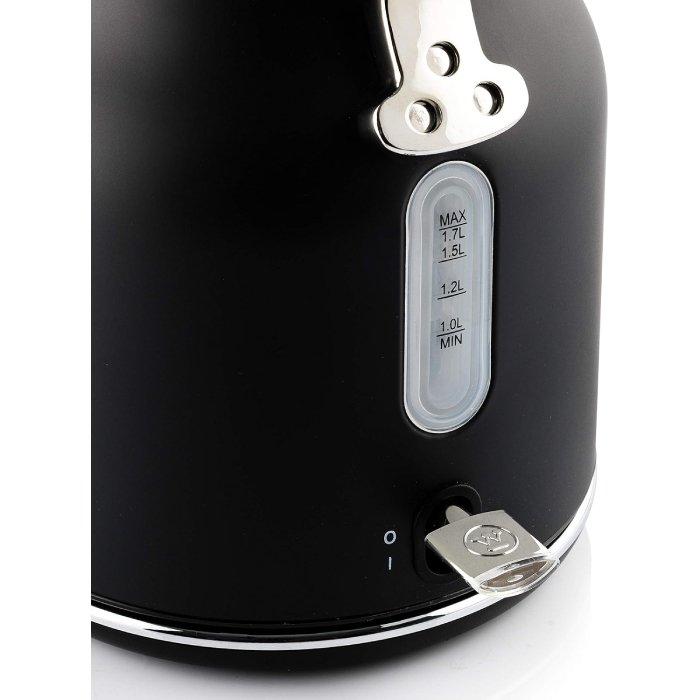 WestingHouse Retro Series Kettle, 1.7L, 2200W, WKWKH148UBK - Black