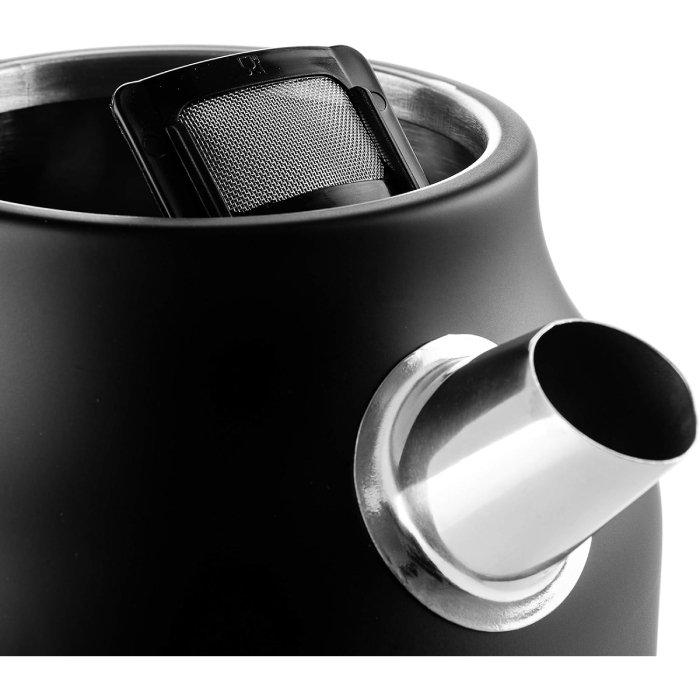 WestingHouse Retro Series Kettle, 1.7L, 2200W, WKWKH148UBK - Black