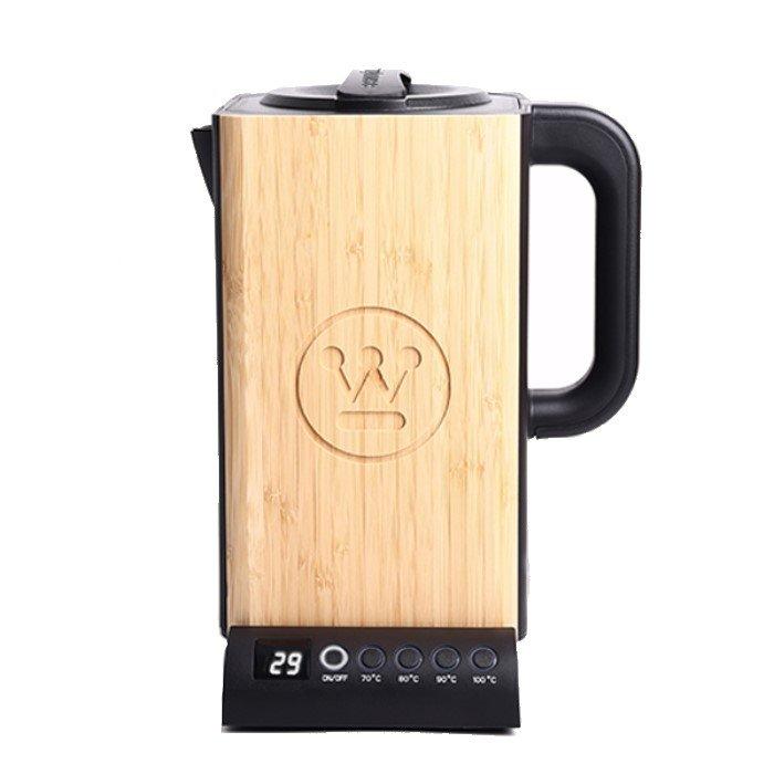 Buy Westinghouse digital kettle, 2200w, 1. 7l, wkwkf03bb – black/light brown in Kuwait