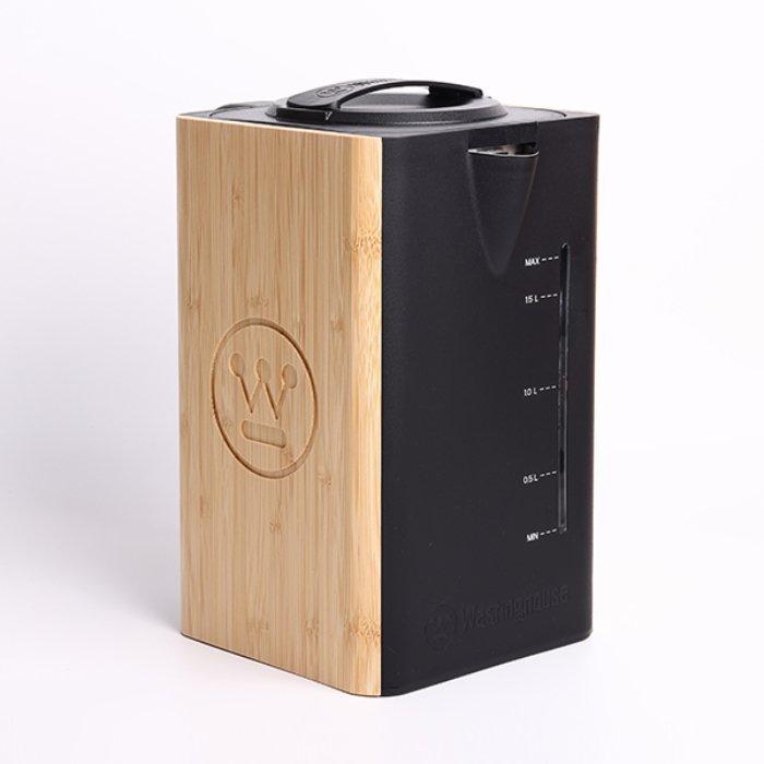 WestingHouse Digital Kettle, 1.7L, 2200W, WKWKF03BB - Black/Light Brown