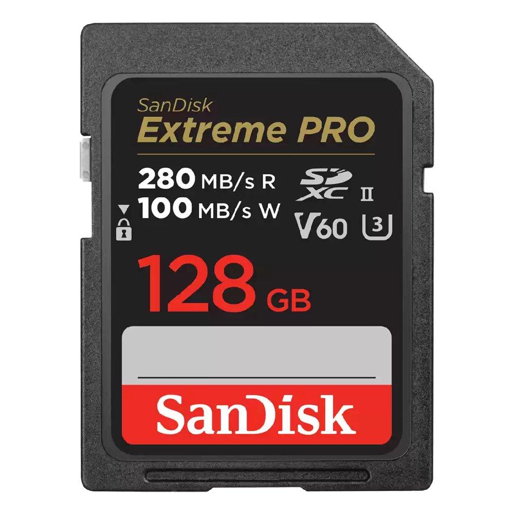 Buy Sandisk extreme pro sd uhs-i memory card, 128gb - sdsdxep-128g-gn4in in Kuwait