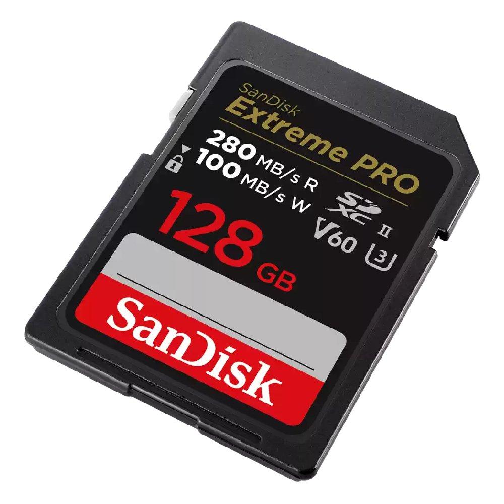 SanDisk Extreme Pro SD UHS-II Memory Card, 128GB - SDSDXEP-128G-GN4IN