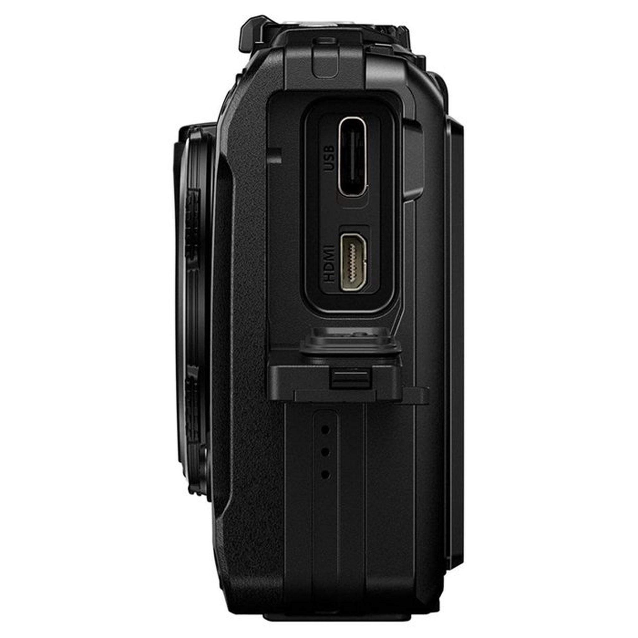 Olympus Om System TG7 Digital Camera, 12 MP, 25-200mm – Black