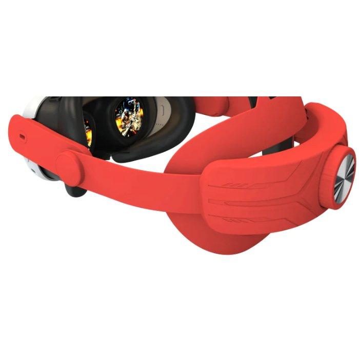 Gamax Adjustable Head Mount for Meta Quest 3 – Red