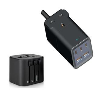 Buy Ravpower power strip, 5-ports, 75w, + travel charger adapter, rp-pc1062 -black in Kuwait