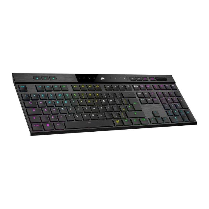CORSAIR K100 Air Wireless RGB Ultra-Thin Mechanical Gaming Keyboard, CH-913A01U-NA – Black