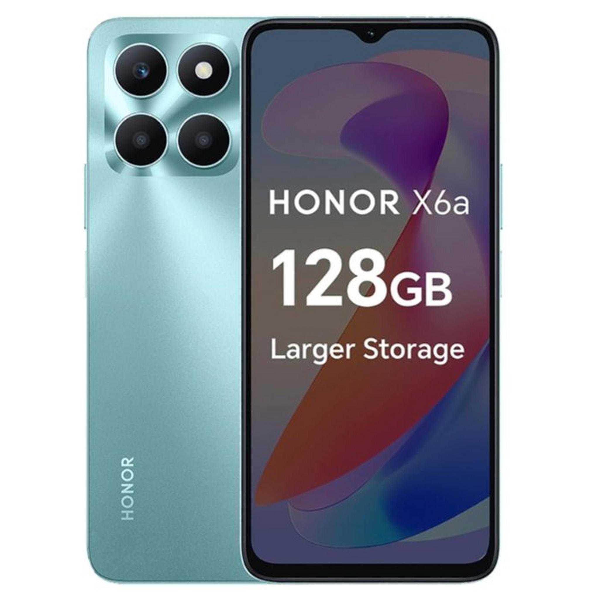 Honor X6A Phone, 6.5 – inch, 4GB RAM, 128GB, WOODY-L32D – Cyan