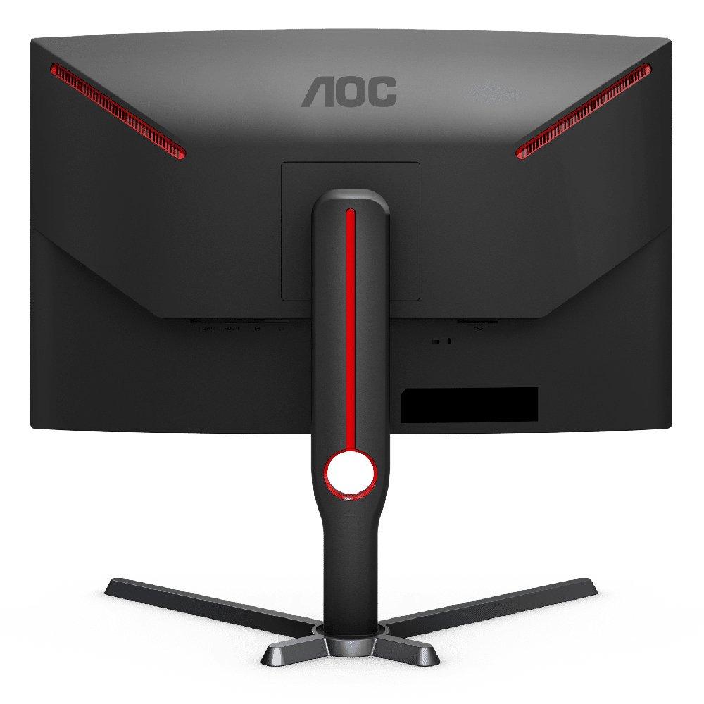 AOC Curved 27-inch QHD 240Hz 0.5ms Gaming Monitor, CQ27G3Z/89 - Black & Red