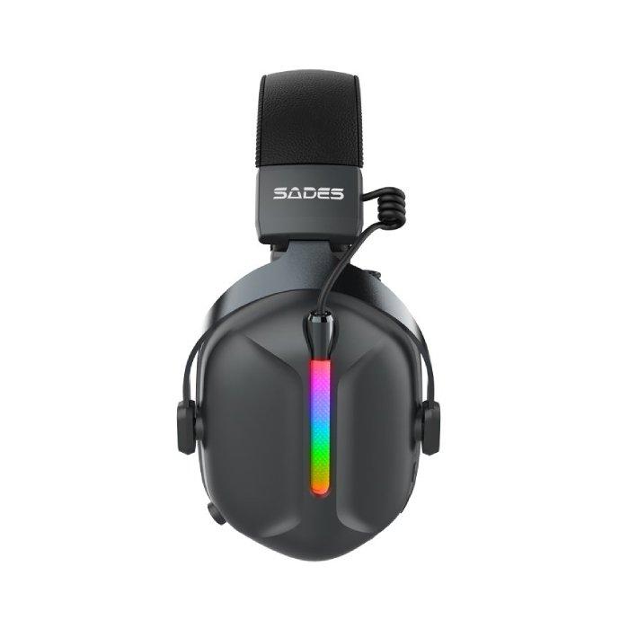 SADES Defender Tri-Mode Wireless Headset – Black