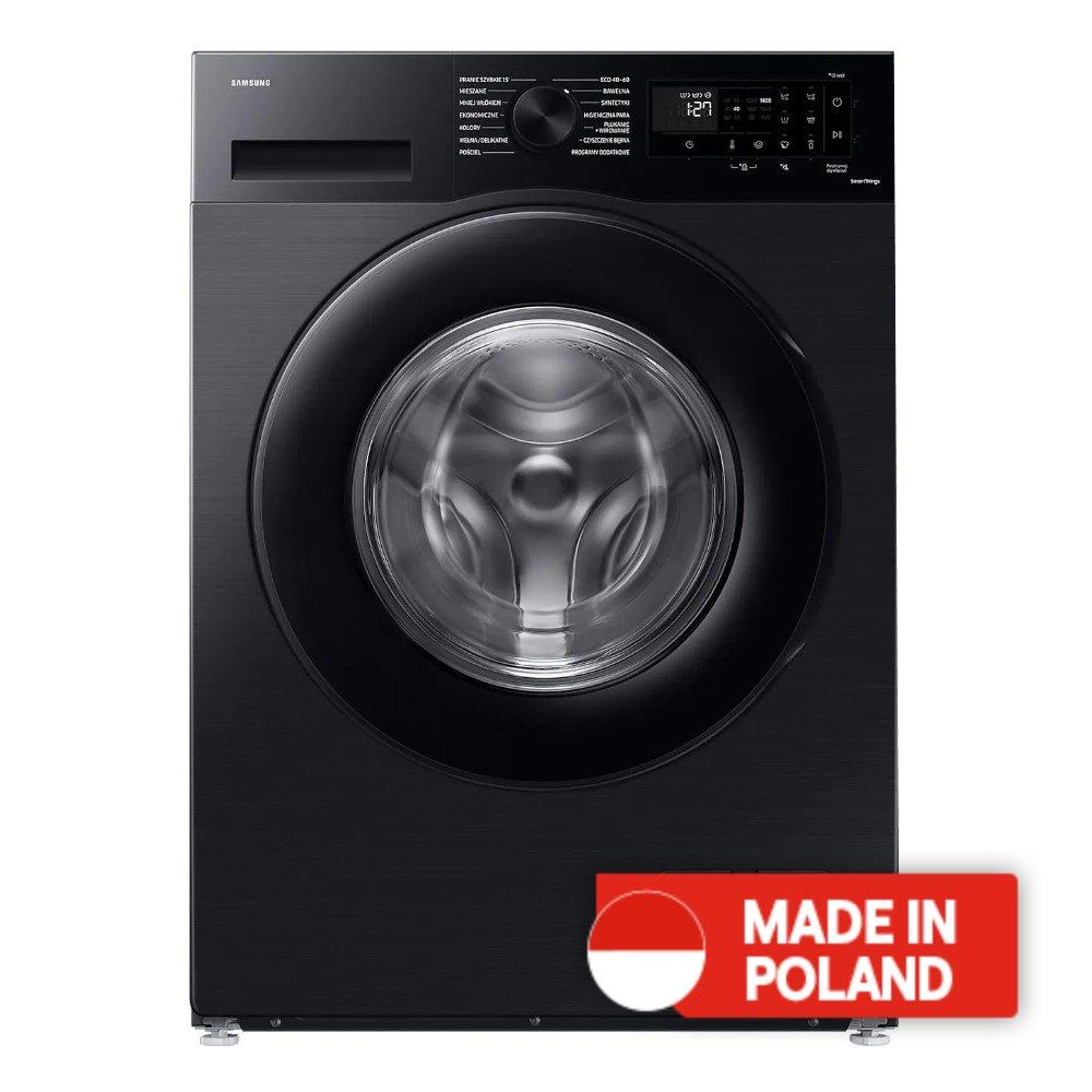 Buy Samsung front load washer, 9kg washing capacity, ww90cgc04dab – black in Kuwait