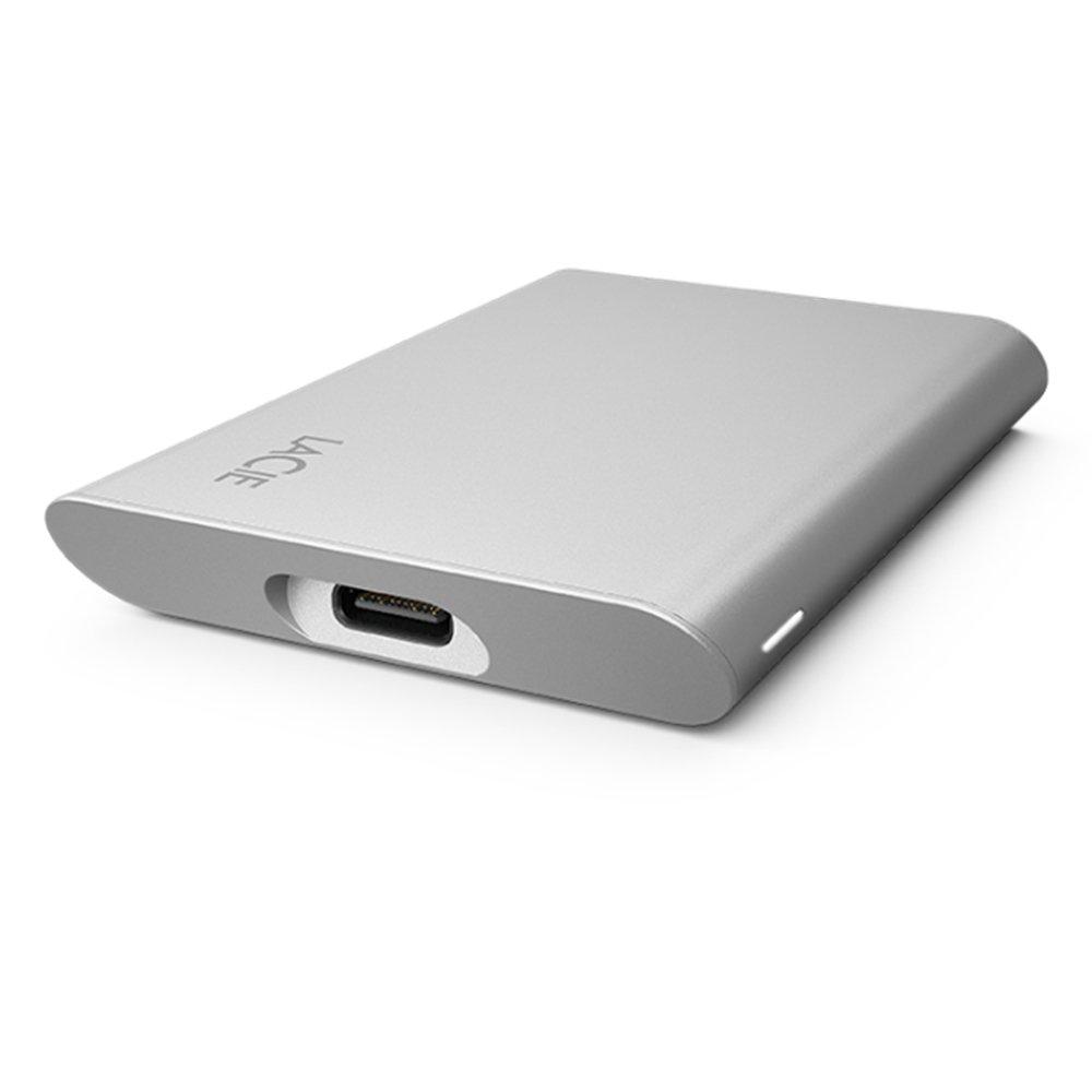 Lacie Portable External USB-C 2TB SSD, STKS2000400 - Silver