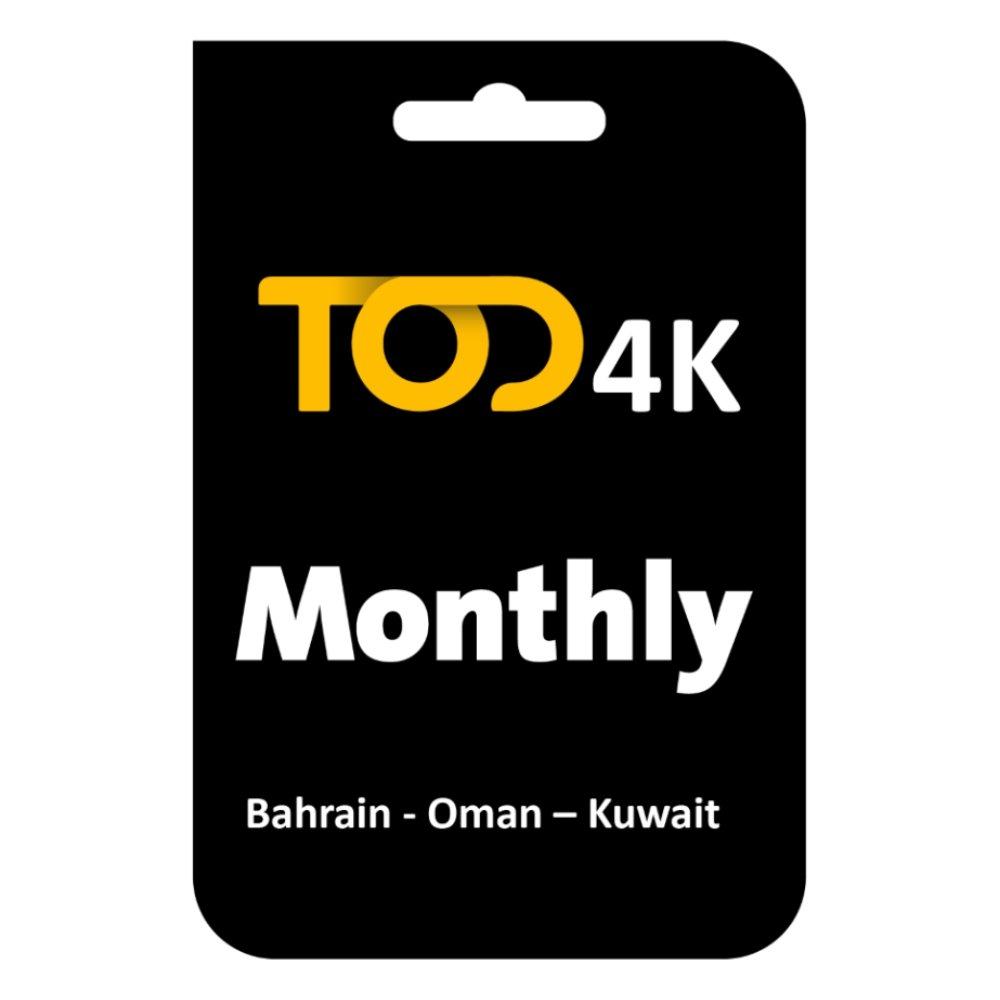 Buy Tod 4k monthly subscription, bahrain / oman / kuwait – tier 1b in Kuwait