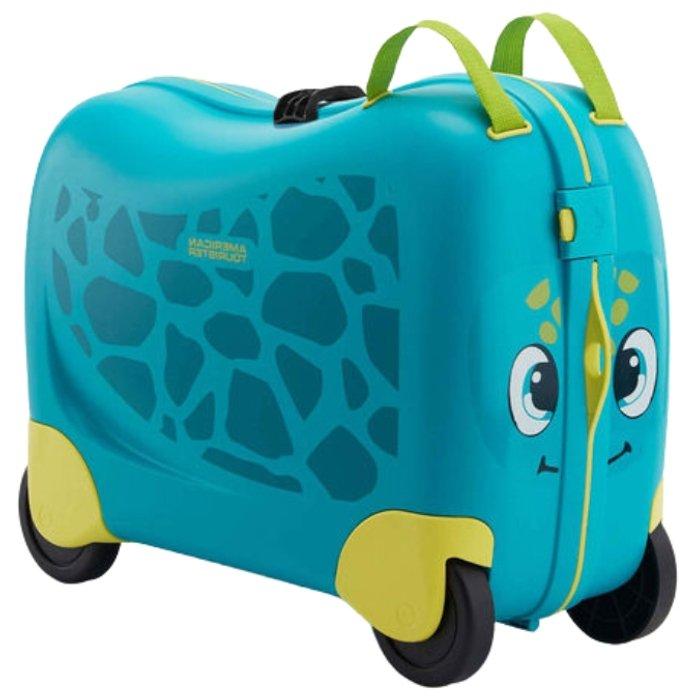Buy American tourister skittle kids trolley, 25 liters, fh0x64411 – turqouise turtle pattern in Kuwait