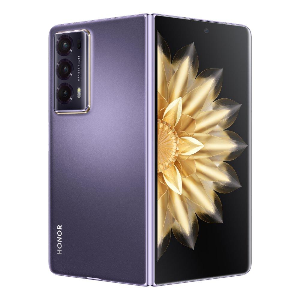 Buy Honor magic v2 7. 92-inch, 16gb ram, 512gb, 5g phone - purple in Kuwait