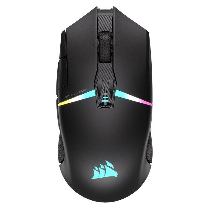 Buy Corsair nightsabre wireless rgb gaming mouse, ch-931b011-eu – black in Kuwait