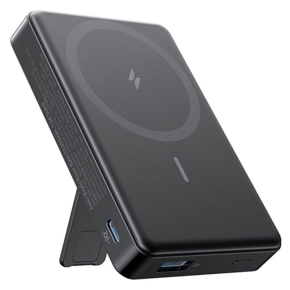 بطارية 333 ماجو المغناطيسية من أنكر، 10000 مللي أمبير، 20 واط يو اس بي-سي ، A1652H11 – أسود