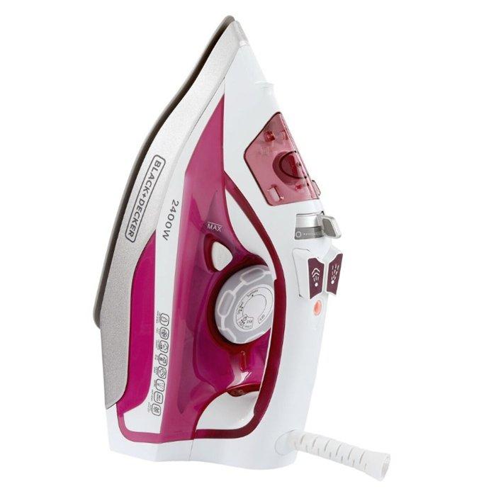 Black & Decker Steam Iron, 2400W, 380ml, X2400-B5 – Magenta