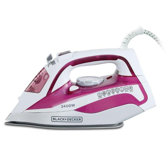 Black & Decker Steam Iron, 2400W, 380ml, X2400-B5 – Magenta