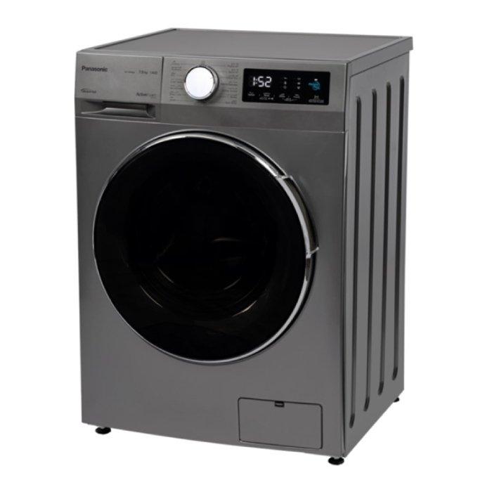 غسالة تعبئة أمامية من باناسونيك، 7 كجم، 1400 دورة في الدقيقة، 15 برنامج - فضي