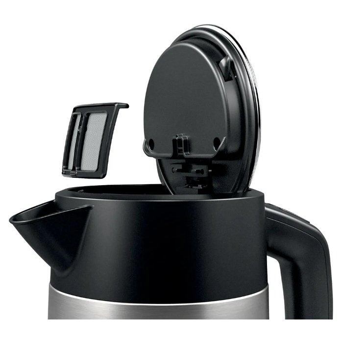Bosch DesignLine Kettle, 1.7L, 3000W, TWK4P440GB - Stainless Steel