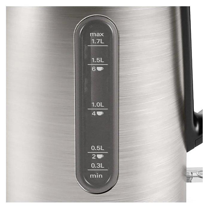 Bosch DesignLine Kettle, 1.7L, 3000W, TWK4P440GB - Stainless Steel