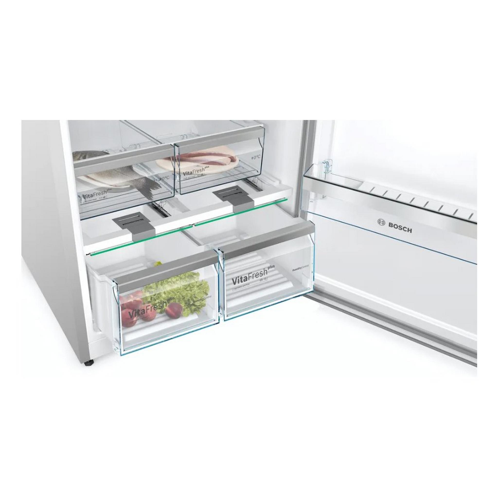Bosch Refrigerator Top Freezer, 24 CFT, 687L, KDD86AI31M - Stainless steel