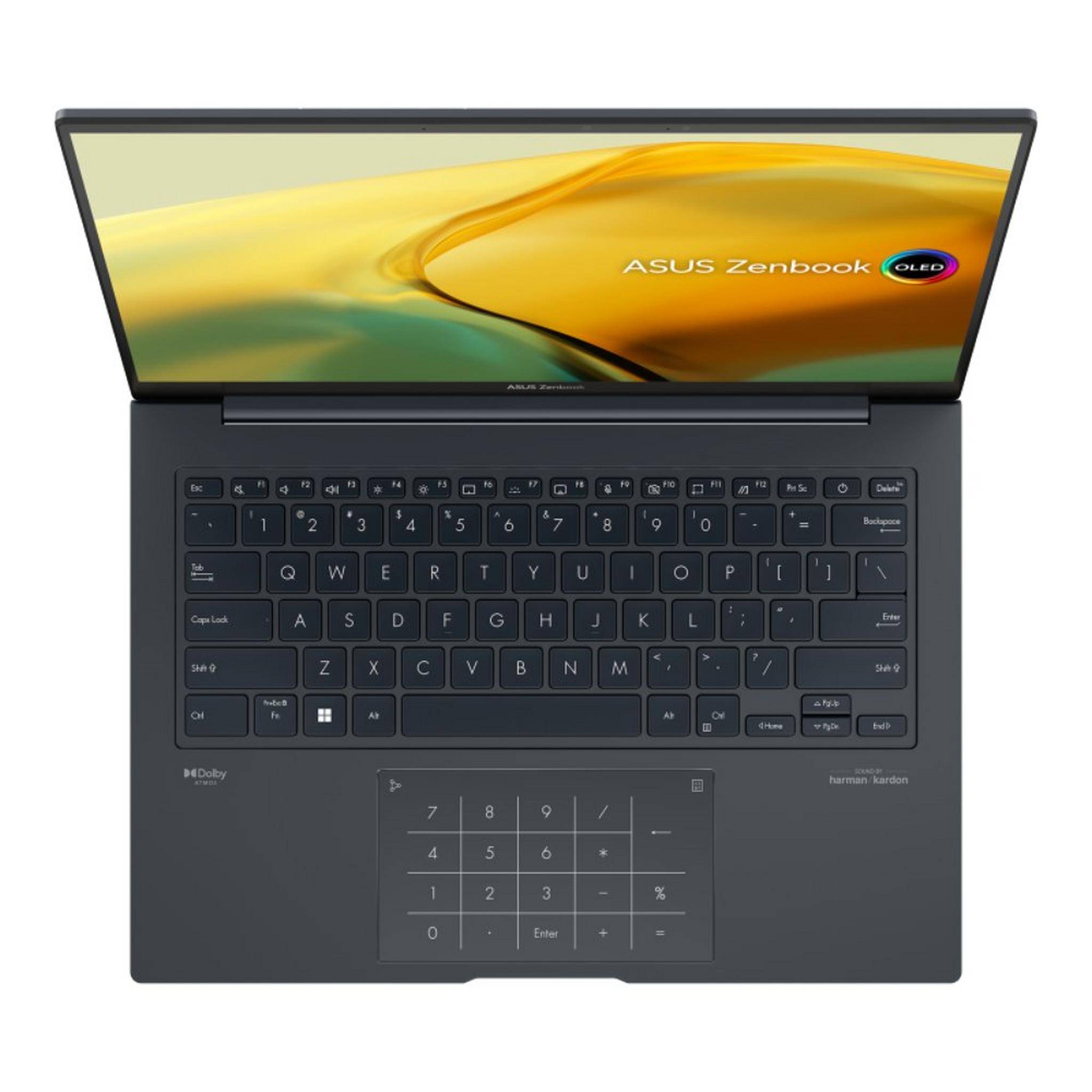 ASUS Zenbook 14 OLED Laptop, Intel Core i9, 16GB RAM, 1TB SSD, 14.5-inch, Intel Graphics Iris Xe, Windows 11 Home, UX3404VA-OLEDI9G – Grey