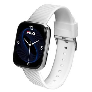 Buy Fila 50mm digital unisex smartwatch, silicone strap, sw/40 – white in Kuwait