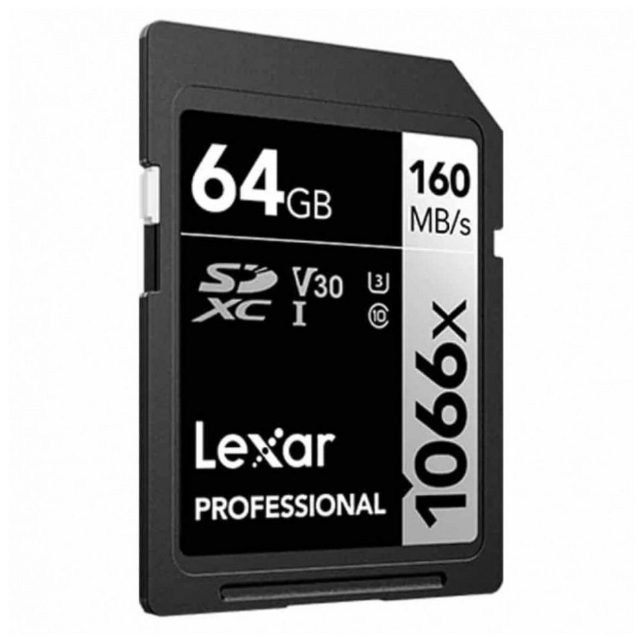 Lexar 1066x SDXC UHS-I Card SILVER Series, 64GB, LSD1066064G-BNNNG