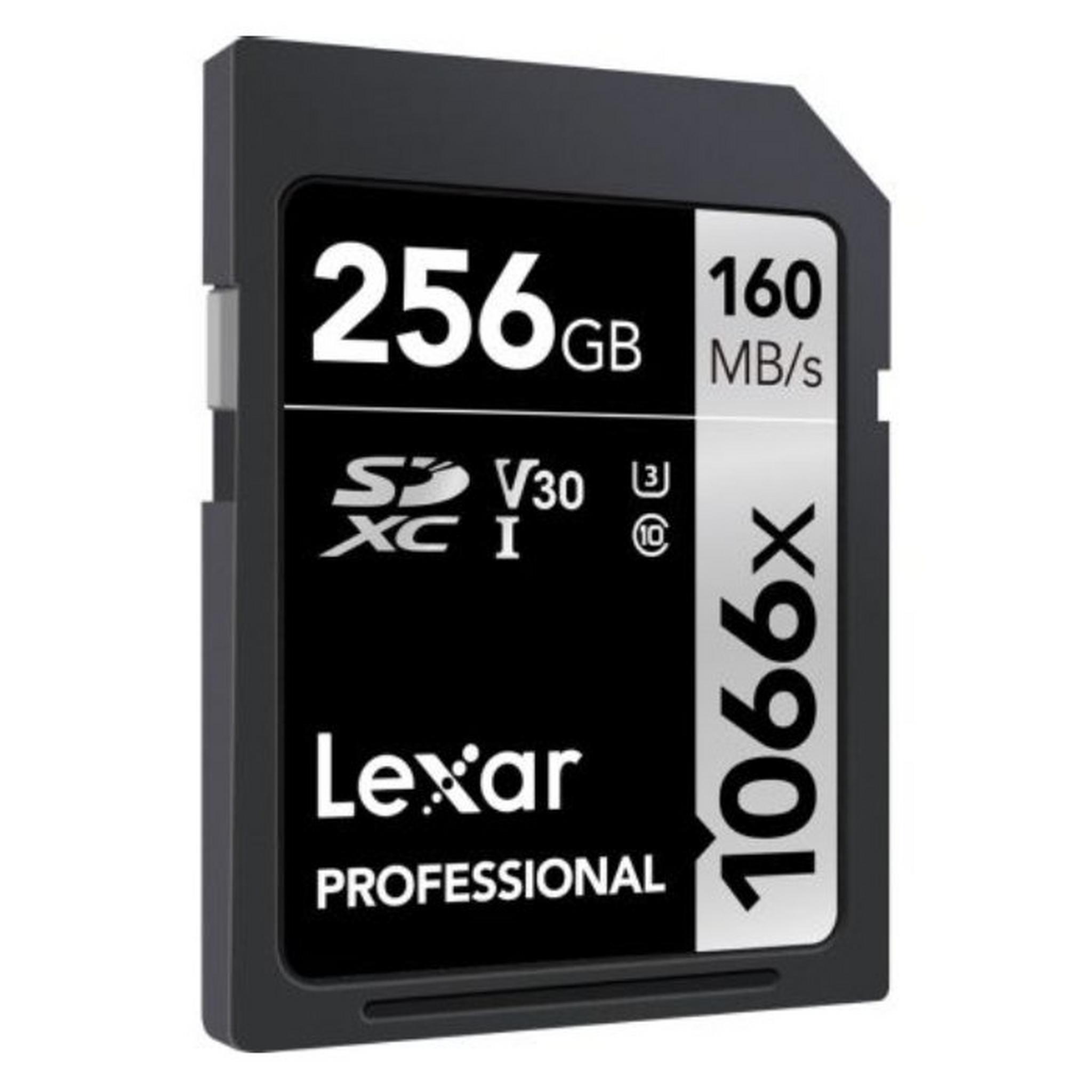 Lexar 1066x SDXC SILVER Series Memory Card, 256GB,  LSD1066256G-BNNNG