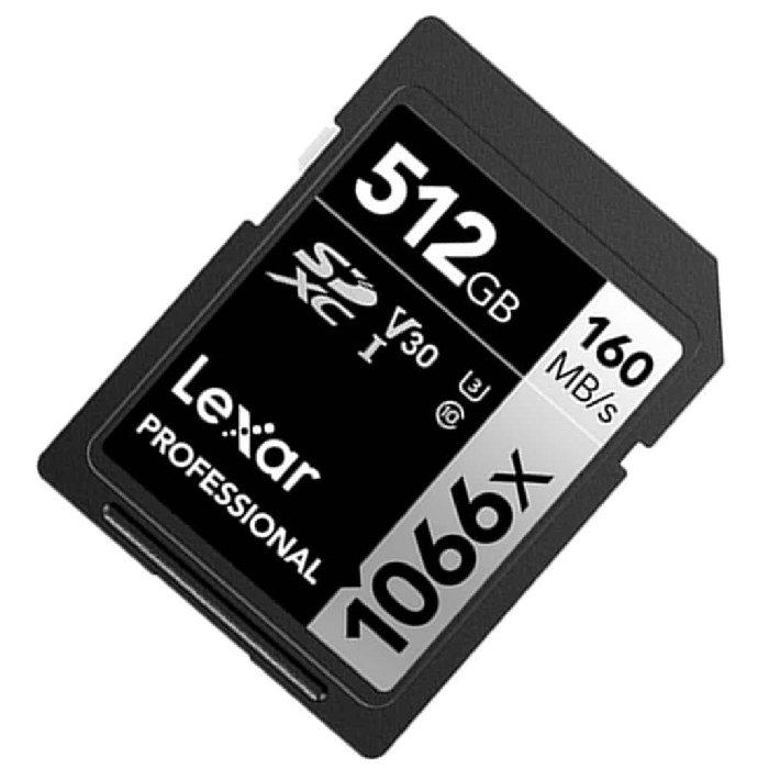 Lexar 1066x SDXC SILVER Series UHS-I Card, 512GB,  LSD1066512G-BNNNG