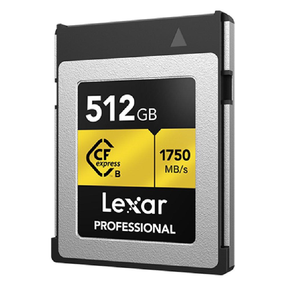 بطاقة ذاكرة CFexpress نوع ب سلسلة جولد من ليكسر، 512جيجابايت، LCFX10-512CRB
