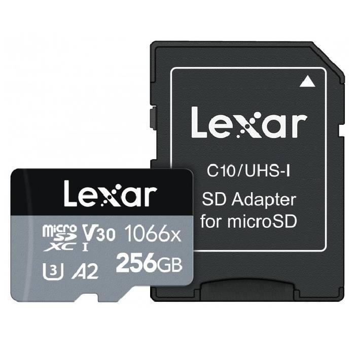 Lexar High Performance 1066 x micro SDXC UHS-I SD Card, 256GB - LMS1066256G-BNANG