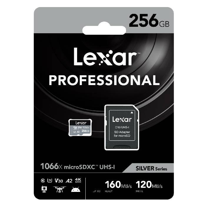 Lexar High Performance 1066 x micro SDXC UHS-I SD Card, 256GB - LMS1066256G-BNANG