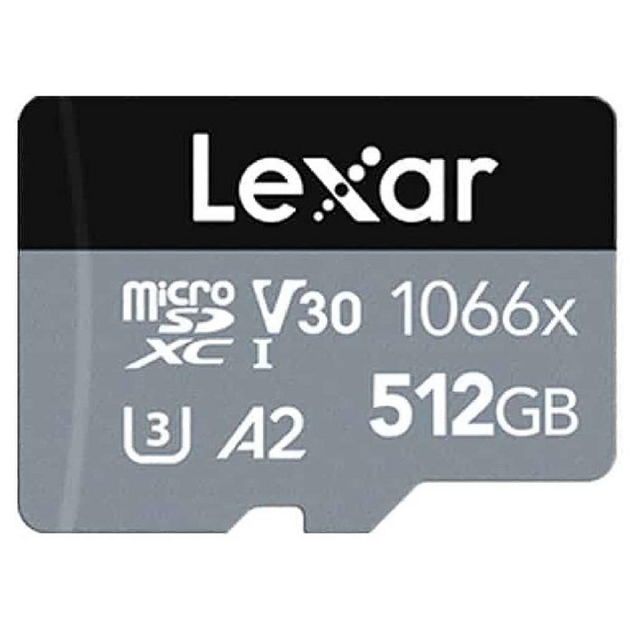 Lexar 1066x MicroSDXC UHS-I Card SILVER Series, LMS1066512G-BNANG