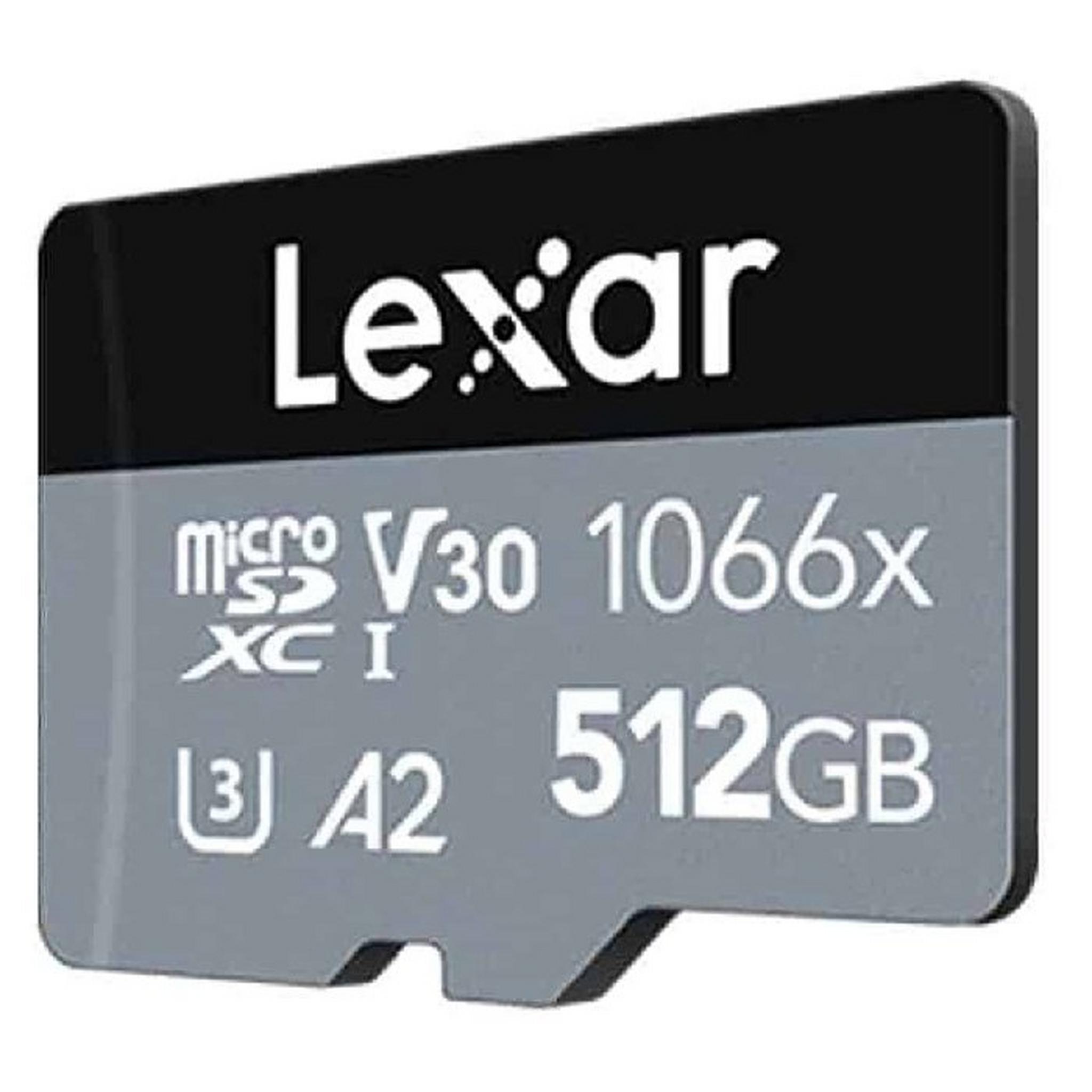 Lexar 1066x MicroSDXC UHS-I Card SILVER Series, LMS1066512G-BNANG