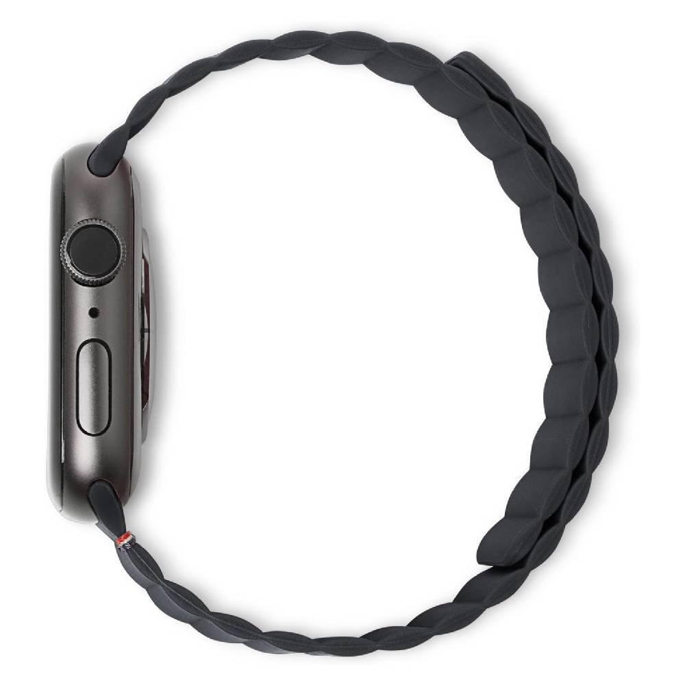 Decoded Silicone Magnetic  Strap for 41/40/38 mm Apple Watch, D22AWS40TSL3SCL - Charcoal