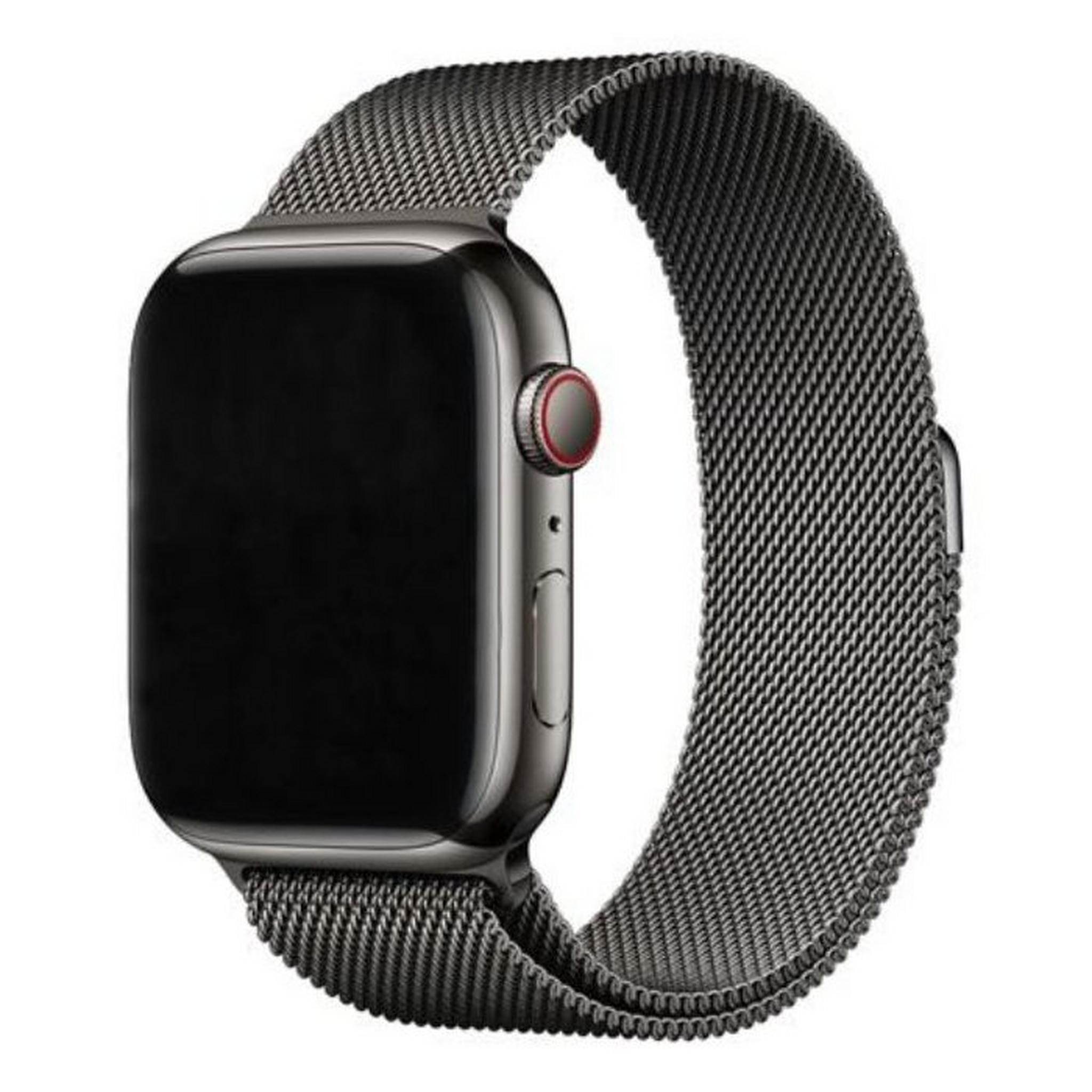 DECODED Apple Watch Band, 45MM, D23AWS45MTS1BK - Black