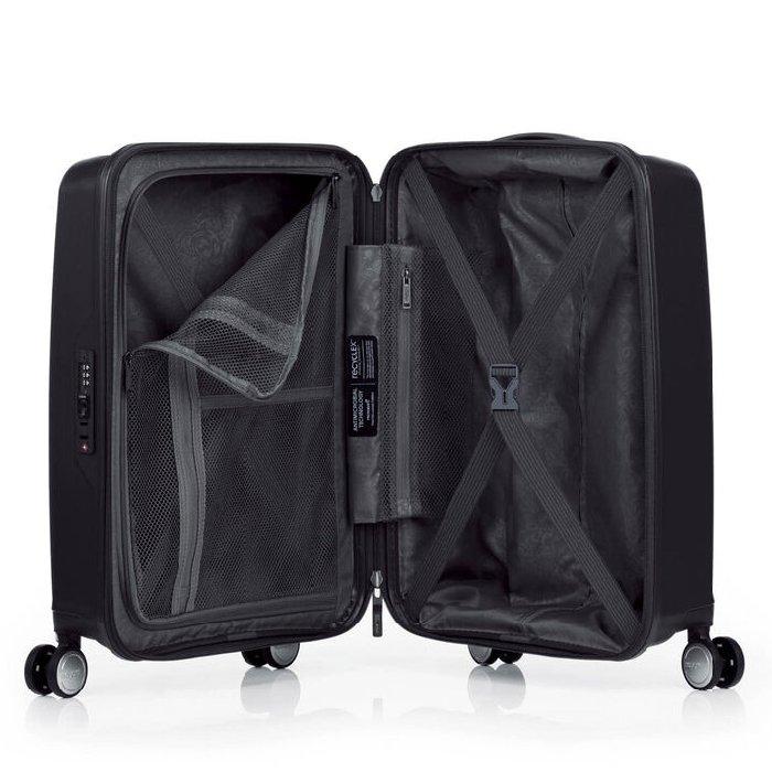 American Tourister ARGYLE Hard Spinner Luggage, 55cm, QH7X09 001 - Black
